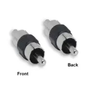 KNTK Mono RCA Male to Male Adapter Connector Audio for TV Auto Sound System