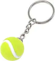 [Generic] Tennis Ball Keychains For Kids - Cute Sports Keychain Pendant Decoration | Sporty Car Bag Accessory, Vibrant Colorful School Reward Toy Cute Sports Keychain Decoration