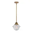 Innovations Oxford 1 Light 8.8.5" Mini Pendant, BB/Seeded - 288-1S-BB-G534