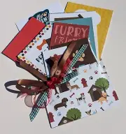Dog/Puppy junk journal kit, planners, album, tags
