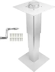 RV Telescopic Table Pedestal, Aluminum Alloy Adjustable Detachable RV Table Base Stand Leg, Motorhome Tabletop Stand Telescoping Mount Frame for Yacht Caravan