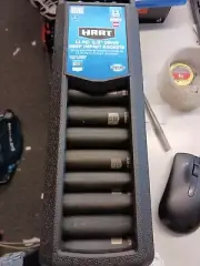 NEW - HART 11 Pc. 1/2" Drive SAE Impact Socket Set, Chrome Vanadium - SHIPS FREE