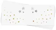 STARRY FRECKLES Set of 10 Premium Waterproof Metallic Foil Temporary Flash Tattoos - Party Favors, Temporary Tattoos, Freckles, Star Tattoos, Face Jewels
