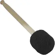 Drumsticks Concert Bass Drum Mallet Stick Beater with Black Plush Head and Maple Wood Percussion Instrument Accessories Black One Size