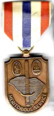 Original post WWII SOUTH CAROLINA National Guard MERITORIOUS SERVICE AWARD Medal