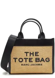 Marc Jacobs The Tote Mini Straw Tote - Natural One Size