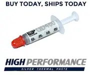 High Performance Silver Thermal Compound Paste Grease CPU GPU Syringe Tube Gray