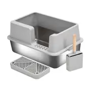 Stainless Steel Spacious Cat Litter Box