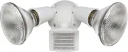 Rab LU300W 110 Degree 2-Head Luminator Sensor Flood Light 300 Watt 120 Volt Whit