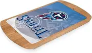 PICNIC TIME NFL Pittsburgh Steelers Billboard Glass Top Serving Tray, (Parawood) (911-01-505-254-2)