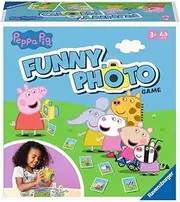 Ravensburger 20982 - Peppa Pig Funny Photo Game, Aktionsspiel mit den beliebten Figuren aus der Peppa Wutz Fernsehserie, mit handlicher Spielzeug Kamera, für 2 bis 4 Kinder ab 3 Jahren