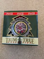 Vintage 1990 Coca-Cola bottle cap trim a tree collection NIB