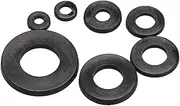 Flat Washer.Black/White Plastic Nylon M2 M2.5 M3 M4 M5 M6 M8 Washer Plated Flat Spacer Washer Seals Gasket Kit, 500Pcs, Firmly and Durable (Inner Diameter : Black 500pcs) (Size : Black 500pcs)