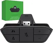 Stereo Headset Adapter for Xbox One, AOLION Audio Mic Headphone Converter for Xbox One/ One S/X/ Elite 1/ Elite2/ Series S/X Controller-Adjust Audio Balance (Game Sound & Voice Chat)