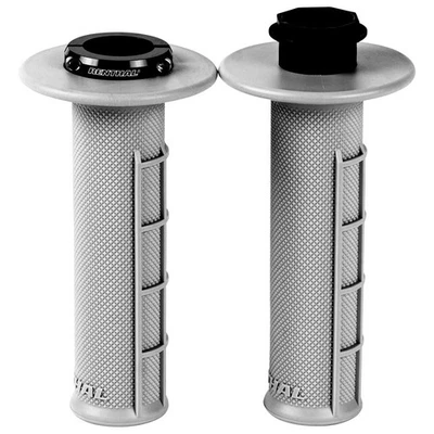 Renthal Half Waffle MX Original Lock-On Grips Soft Compound For Husqvarna TC 85