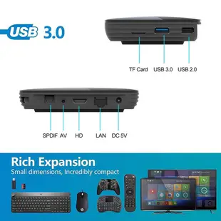 HK1 BOX S905X3 4G+128G 網路電視盒 8K 雙频WIFI 藍芽4.0