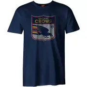 Adelaide Crows AFL FE1424 Mens Retro Logo Short Sleeve Printed T Shirt New