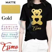 Gold Matte Solid Heat Transfer Vinyl HTV T-Shirt 10" Iron On Heat Press DP03