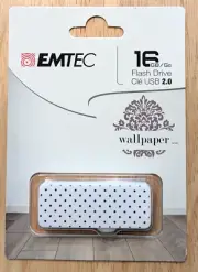 Emtec - 16 GB Flash Drive USB 2.0 Wallpaper - Black & White