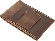SOESFOUFU Travel Watch Case for Men Premium Leather Flipping Pouch Portable and Simplified Design for and the Go
