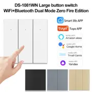 Tuya WiFi 1/2/3 Gang Smart Light Switch Push Button APP for Alexa Google