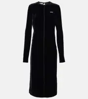 [Miu Miu] Miu Miu Satin midi dress AU 16 black