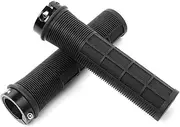 UPKOCH 1Pair Comfortable Slip Bike Handle Grips Durable Cycle Handlebar Covers for Mountain and Road Biking Black Double Lock Design to Reduce Palm Fatigue and Enhance Riding
