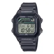 Casio Men's Solar-Powered Digital Watch with Gray Band - WS-1600H-8AVCF