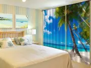 3D Tree sea 0 Blockout Photo Curtain Printing Curtains Drapes Fabric Window AU
