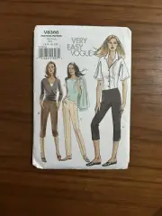 NEW Very Easy Vogue Patterns 8366 Slim Pants Sizes 6-12