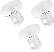 Breast Pump Replacement Head, REFENG 3PCS Breast Milk Pump Flange Inserts Breast Converter, Practical Breast Pump Replacement 17mm 19mm 21mm