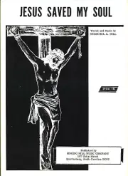 HERSCHEL A. HILL JESUS SAVED MY SOUL SHEET MUSIC PIANO/VOCAL VERY RARE 1966 NEW