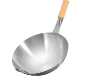 Professional Stainless Steel Wok with Single Handle - Multiple sizes