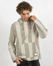 [Skylark] Skylark Men's Jewel Hooded Knit Sweater in Stone Grey Size XL XL Stone Grey