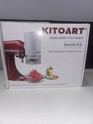 NEW IN BOX Kitoart Shave Ice Stand Mixer Attachment For KitchenAid Mixer