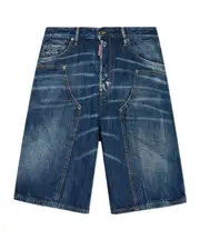 Dsquared2 Logo Patch Denim Shorts IT52,IT50,IT44,IT54,IT48,IT46 blue