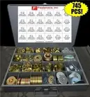 Grade 8 Extra Thick Flat Washer / Thick Fender Washer Assortment - 745 Pieces!