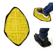 2Pcs Hands-Free Automatic Step Sock Shoe Cover Reusable One Step Portable Shoe Covers 23 GREEN