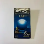 TDK DSP Digital Source Performance 6hrs T-120 Blank VHS Tape New Sealed