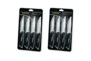 Scanpan Spectrum 8 Piece Jumbo Steak Knife Set Black 8pc