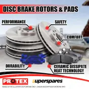 Front + Rear Protex Disc Brake Rotors Brake Pads for Toyota Kluger MCU28 8/03-07 (for: Toyota)