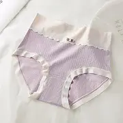 [FARZAH] Women' s Cotton and Hipster Knickers Ladies Underwear Comfort Lace Briefs Low Rise Female Sport Panty Soft Lady Lingerie, 3 Pk ，6 Colors (Color : E, Size : Large)