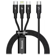 Baseus Rapid Series 20W USB-C 3 in 1 Fast Charging Cable 1.5m| - Black