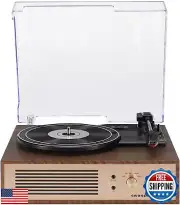 Crosley CR6045A-WA Miles 3-Speed Bluetooth in/Out Record Player Turntable wit