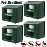 1/2/4×Ultrasonic Animal & Pets Repeller Motion Sensor Fox Rat Possum Repellent.