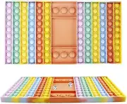 Jumbo Pop it Board with Dice – Giant Push Bubble Fidget Toy for Kids & Adults