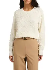 [Marcs] Hunter Merino Bobble Knit Jumper in Ivory