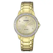 Citizen Eco-Drive Gold Dial Stainless Steel Dress Men's Watch (FE1172-55P)