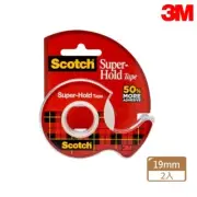 3M Scotch Super-Hold Tape Dispensered Rolls 3/4 x 650IN (19mmx16.5M)
