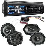 Bluetooth MP3/AM/FM Radio (No CD) Car Stereo + Speakers for 1992-1996 Ford F150 (for: Ford)